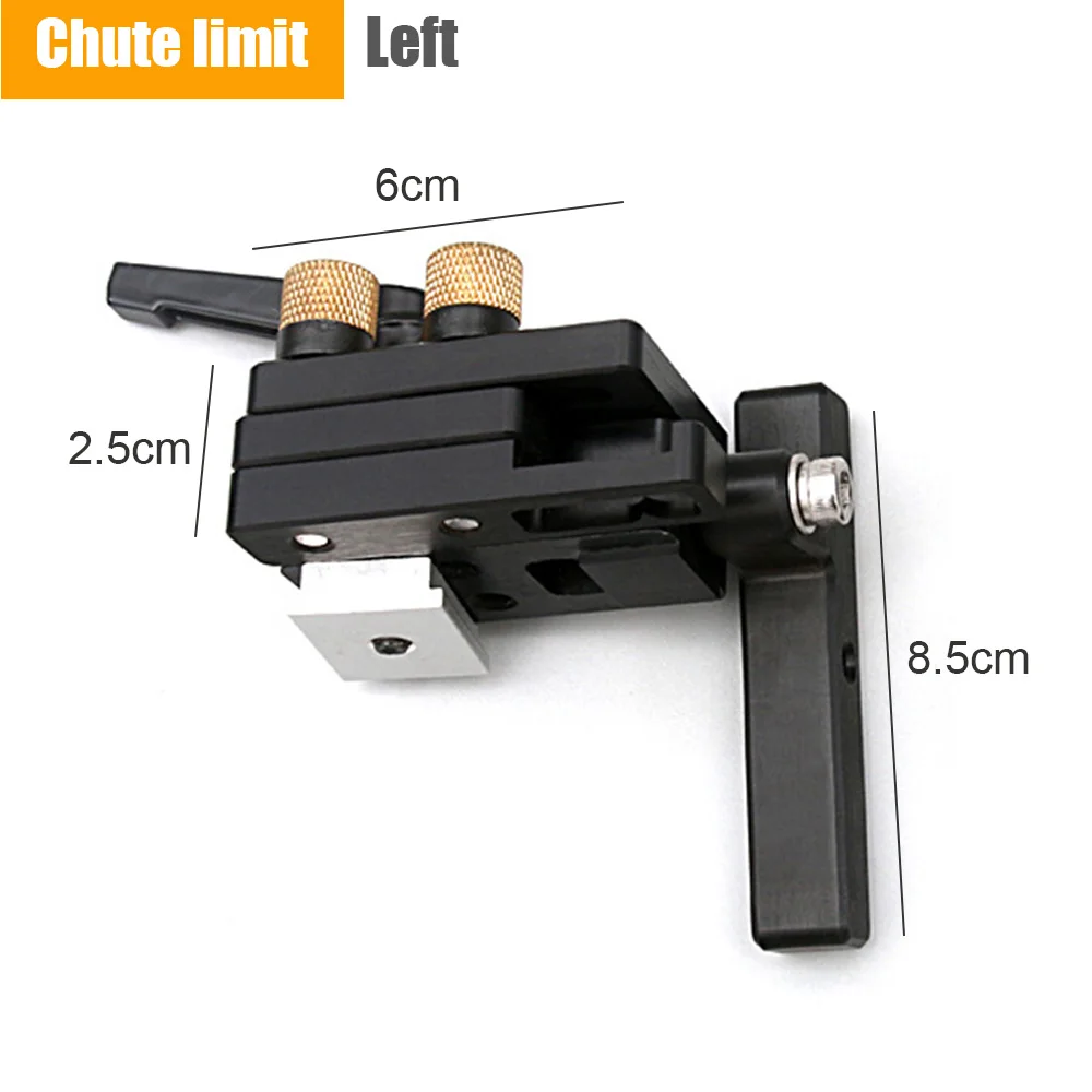 Miter Track Stop Track Limit For T-Slot T-Tracks Stop Chute Limiter Locator Woodworking DIY Manual Tools For Carpenter 
Miter Track Stop Track Limit For T-Slot T-Tracks Stop Chute Limiter Locator Woodworking DIY Manual Tools For Carpenter