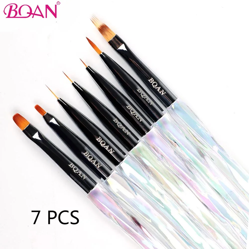 BQAN 7 Pcs Nail Brush Transparent Diamond Gradient Nail Art Brush Line Painting Brushes Crystal Acrylic Thin Liner Drawing Brush
BQAN 7 Pcs Nail Brush Transparent Diamond Gradient Nail Art Brush Line Painting Brushes Crystal Acrylic Thin Liner Drawing Brush