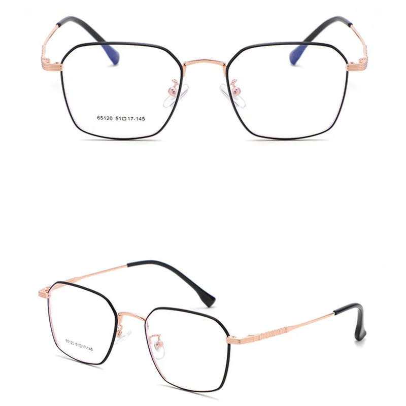 

OEYEYEO Новая Металлическая полная оправа для очков мужские легкие трендовые очки в стиле ретро женские модные Универсальные очки для близору...