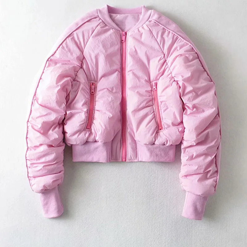 Cotton Women's Vintage Pilot Jacket Ladies Parka Coat With Pocket Round Neck Long Sleeve Warm Winter Europe America Short Korean
Cotton Women's Vintage Pilot Jacket Ladies Parka Coat With Pocket Round Neck Long Sleeve Warm Winter Europe America Short Korean