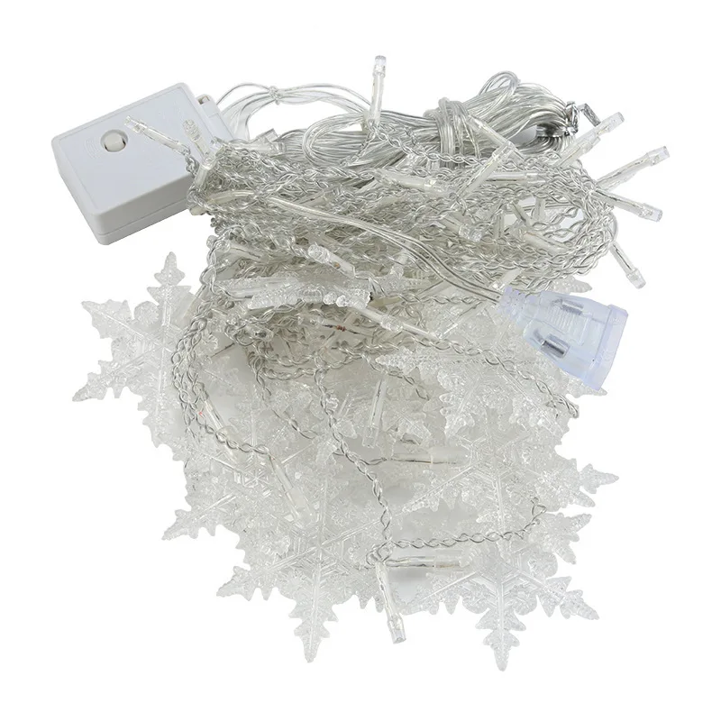 Christmas Snowflakes LED String Lights Flashing Lights Curtain Light Waterproof Holiday Party Connectable Wave Fairy Light 4M
Christmas Snowflakes LED String Lights Flashing Lights Curtain Light Waterproof Holiday Party Connectable Wave Fairy Light 4M