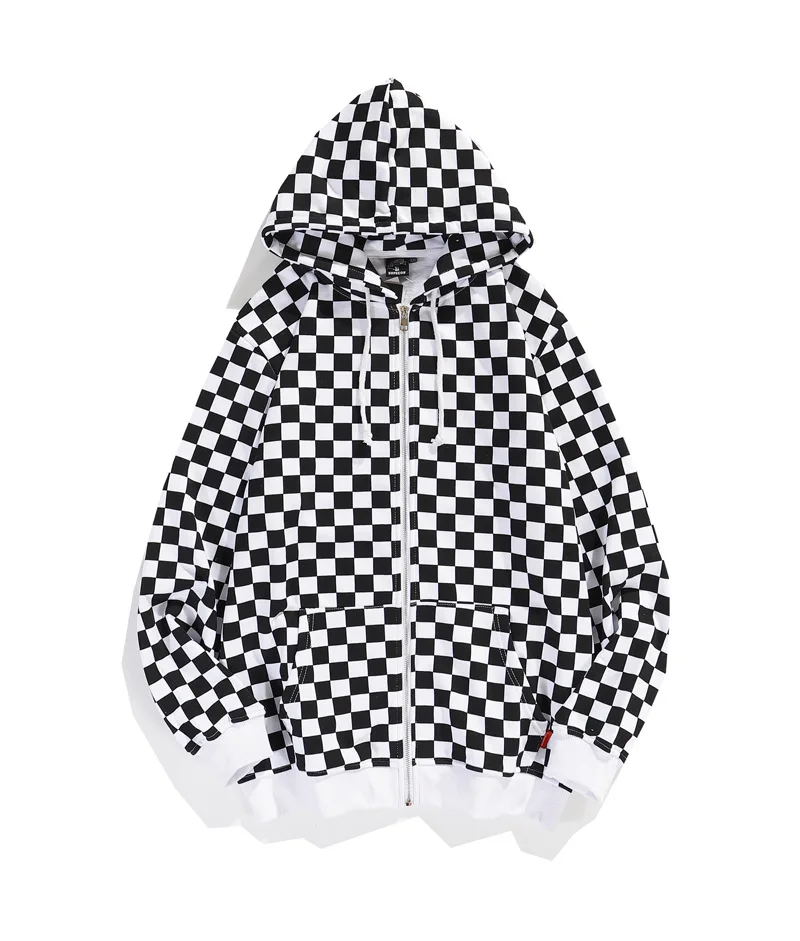 Plaid Casual Hooded Zipper Sweatshirt Coat Women 2021 Korean Style New Autumn and Winter BF Loose Idle Tup Cardigan Hoodies
Plaid Casual Hooded Zipper Sweatshirt Coat Women 2021 Korean Style New Autumn and Winter BF Loose Idle Tup Cardigan Hoodies