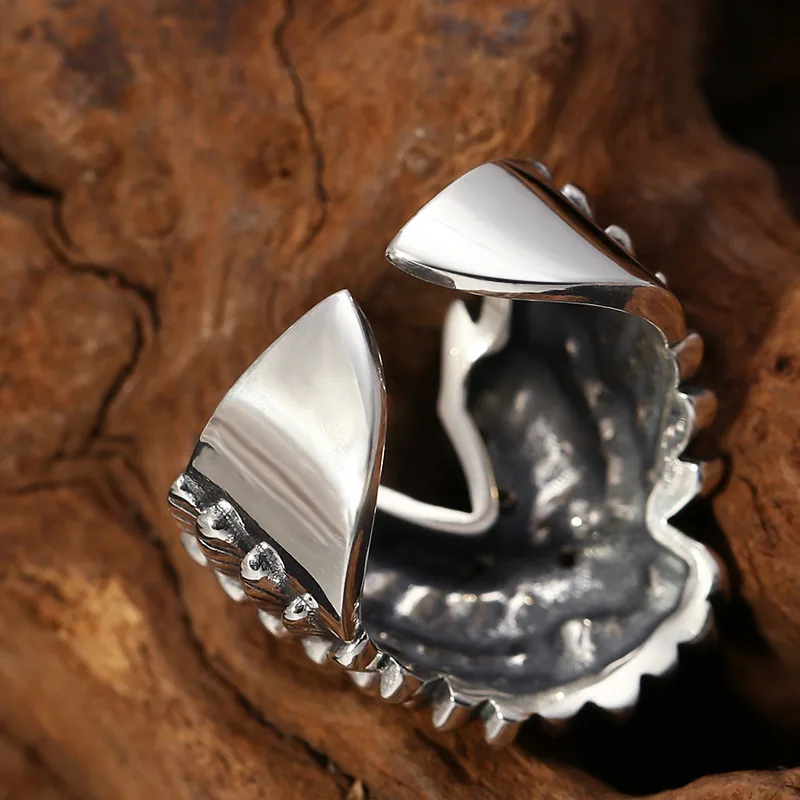 100% Solid S925 Sterling Silver wing Ring Mens women Biker Punk Ring Rings Jewelry Father's Day Gift Adjustable ring
100% Solid S925 Sterling Silver wing Ring Mens women Biker Punk Ring Rings Jewelry Father's Day Gift Adjustable ring