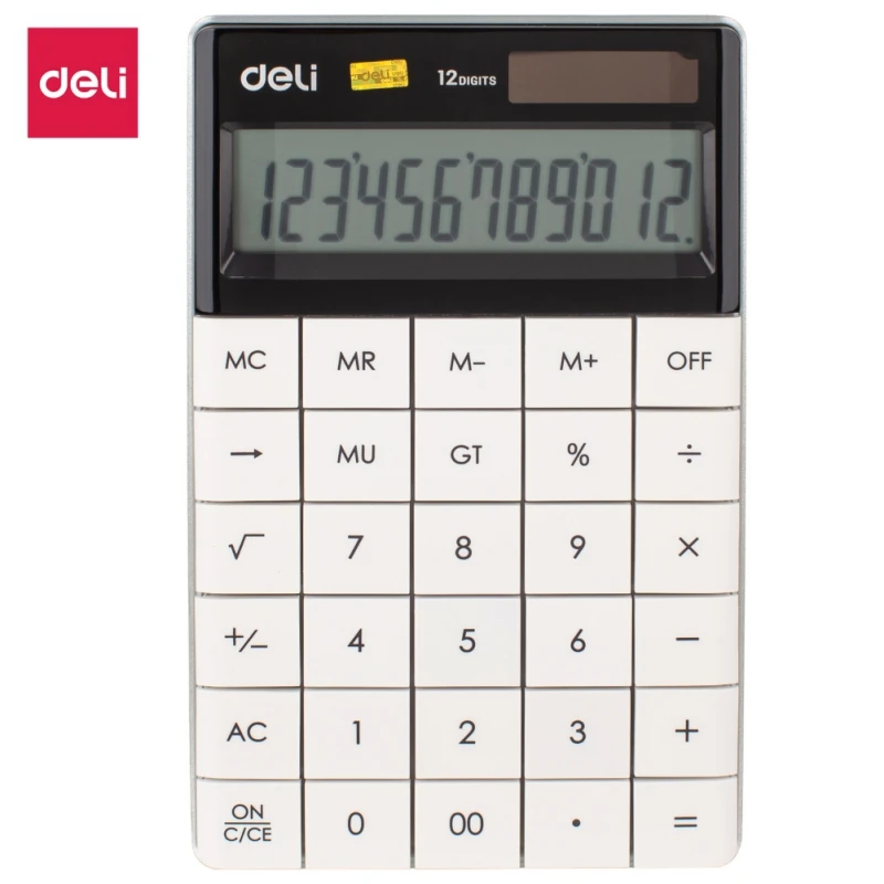 Deli Dual Power Supply Business Office Solar Student Financial Account Dedicated Fashion Desktop Calculator
Deli Dual Power Supply Business Office Solar Student Financial Account Dedicated Fashion Desktop Calculator