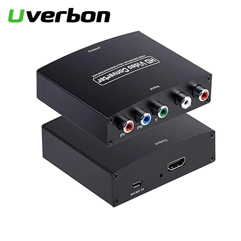 Конвертер YPbPr в HDMI 1080P 5 RCA видео + R/L аудио адаптер для телевизора | Электроника