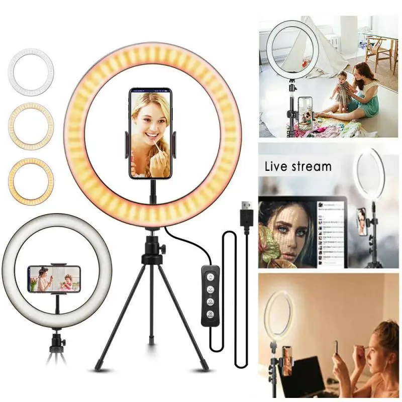 26cm Selfie Ring Light With Long Arm Lazy Mobile Phone Holder Bracket Photography Ringlight LED Light For Youtube Live
26cm Selfie Ring Light With Long Arm Lazy Mobile Phone Holder Bracket Photography Ringlight LED Light For Youtube Live