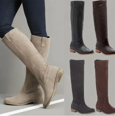 Beige Suede Leather Long Boots Winter Slim Black Women Stretch Shoes Square Heels Slip On High Quality Ladies Cowboy Booties
Beige Suede Leather Long Boots Winter Slim Black Women Stretch Shoes Square Heels Slip On High Quality Ladies Cowboy Booties