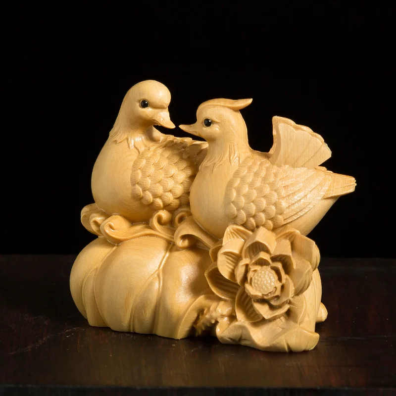 Mandarin Duck Lucky Birds 5cm Chinese Boxwood Solid Wood Figurine Carved Chinese Style Feng Shui New Married Gift
Mandarin Duck Lucky Birds 5cm Chinese Boxwood Solid Wood Figurine Carved Chinese Style Feng Shui New Married Gift