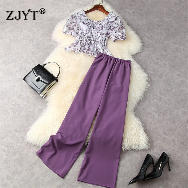 High Street Fashion Summer Women Party Outfits Designers Print Slash Neck Crop Top and Pants Suit 2 Piece Clothing Set 
High Street Fashion Summer Women Party Outfits Designers Print Slash Neck Crop Top and Pants Suit 2 Piece Clothing Set