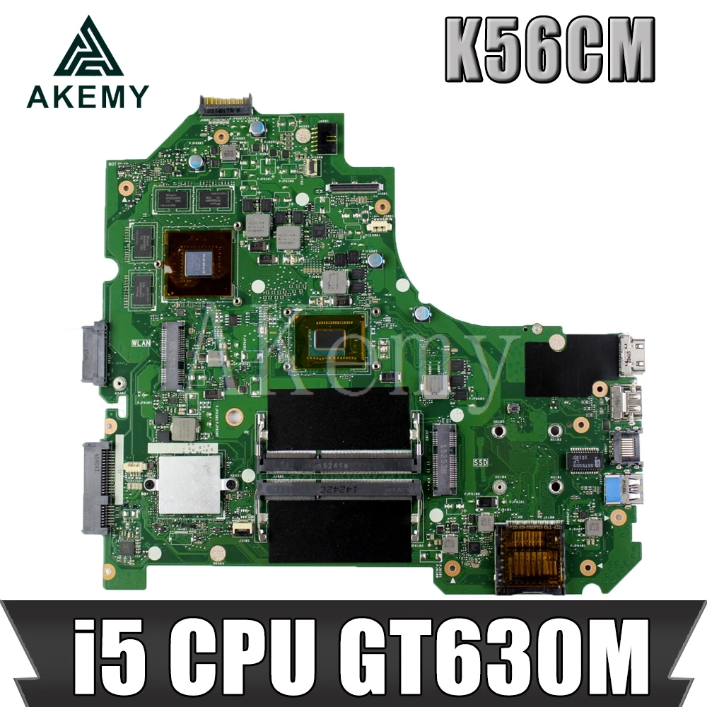 Akemy K56CM материнская плата для ноутбука For Asus K56CM K56CB K56C S550CM S550C протестированная оригинальная материнская плата I5 CPU GT630M
Akemy K56CM материнская плата для ноутбука For Asus K56CM K56CB K56C S550CM S550C протестированная оригинальная материнская плата I5 CPU GT630M