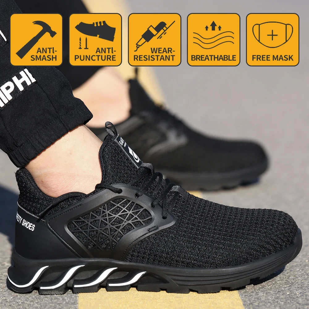 Men Work Safety Shoes Anti-smashing Anti-puncture Wear Resistant Lightweight Breathable Comfortable Work Shoes
Men Work Safety Shoes Anti-smashing Anti-puncture Wear Resistant Lightweight Breathable Comfortable Work Shoes