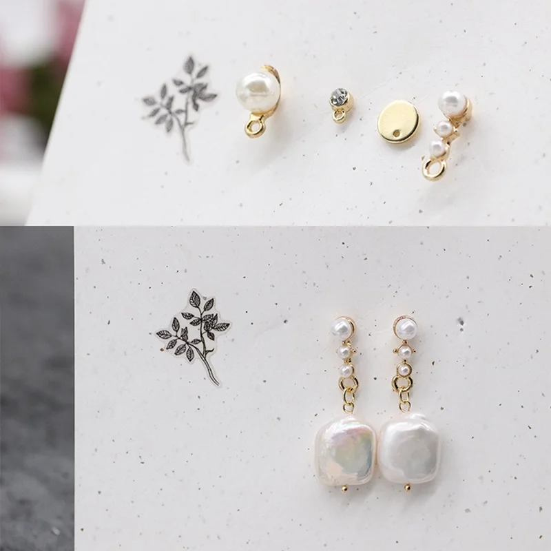 Simple and versatile basic pearl earrings homemade earrings handmade earrings accessories materials DIY jewelry accessories
Simple and versatile basic pearl earrings homemade earrings handmade earrings accessories materials DIY jewelry accessories