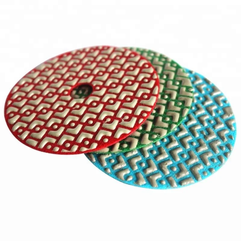 4 Inch Reshine Diamond 3 step Polishing Pad for Stone 
4 Inch Reshine Diamond 3 step Polishing Pad for Stone