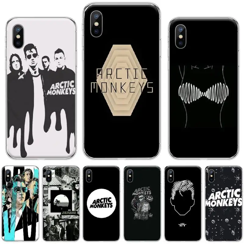 Мягкий чехол для телефона с изображением рок группы singer arctic_monkey фото на заказ iphone