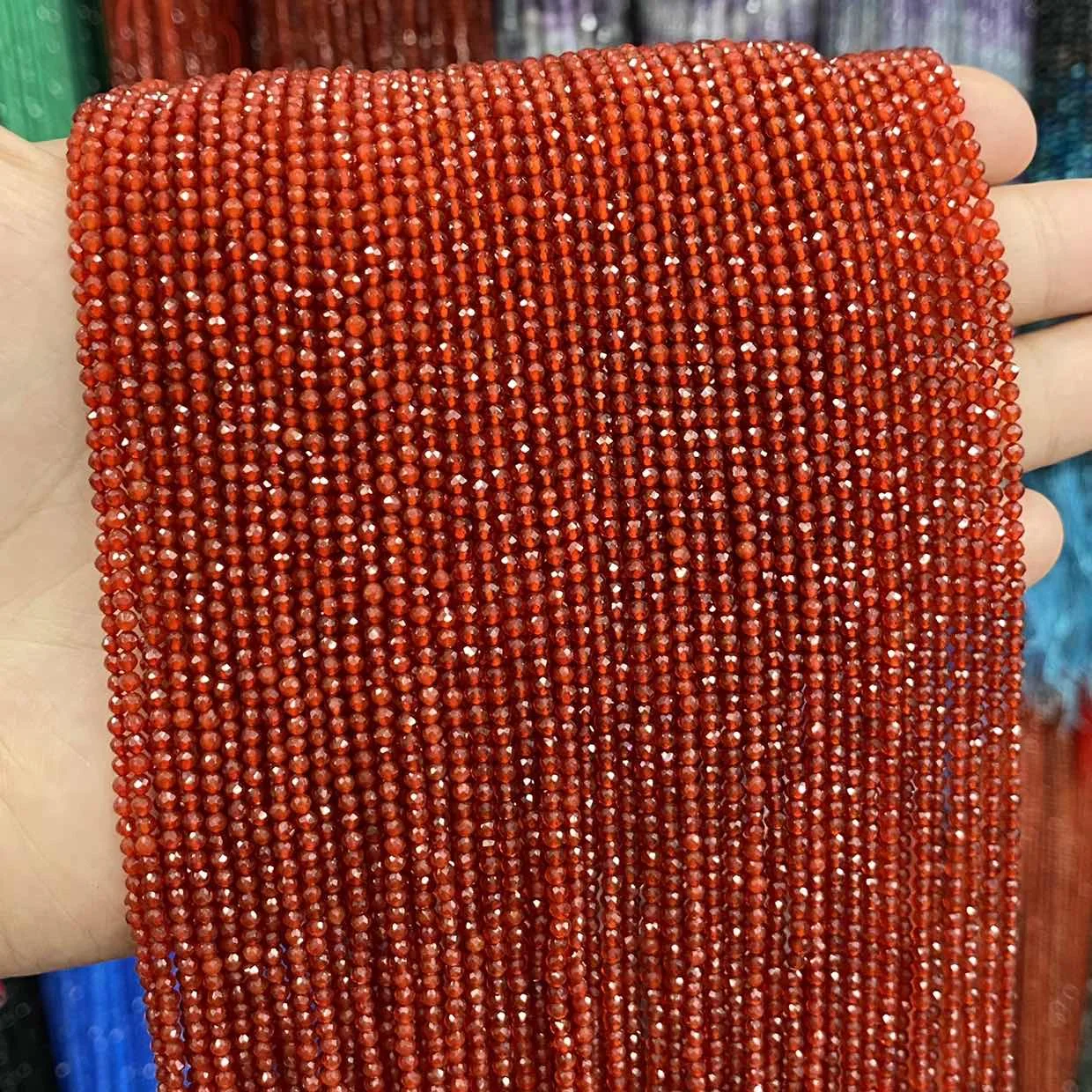 2MM Red Agate Faceted Round Natural Gemstone Small Size Beads For Jewelry Making Accessories Wholesale
2MM Red Agate Faceted Round Natural Gemstone Small Size Beads For Jewelry Making Accessories Wholesale