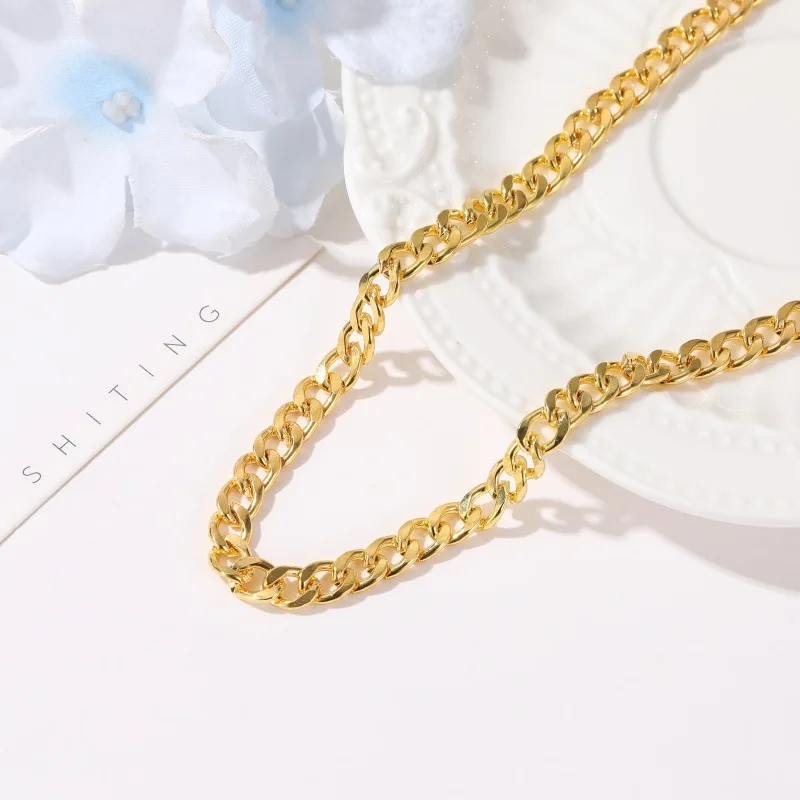 Sailing Rain Female Punk Link Chains Necklace Women Lady Girl Friend Hyperbole Gold necklace Gift Wholesale Jewelry Accessories
Sailing Rain Female Punk Link Chains Necklace Women Lady Girl Friend Hyperbole Gold necklace Gift Wholesale Jewelry Accessories