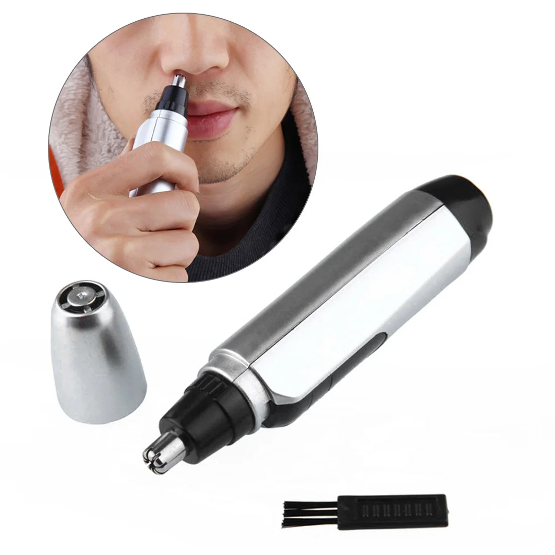 1PC Electric Ear Neck Nose Hair Trimmer Eyebrow Trimmer Implement Shaver Clipper Shaver Man Woman Clean Trimer Razor Remover
1PC Electric Ear Neck Nose Hair Trimmer Eyebrow Trimmer Implement Shaver Clipper Shaver Man Woman Clean Trimer Razor Remover