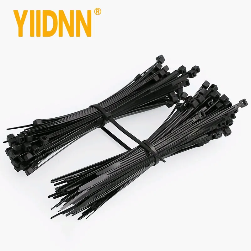100PCS Self-Locking Plastic Nylon Wire Cable Zip Ties Black Cable Ties Fasten Loop Cable Various specifications
100PCS Self-Locking Plastic Nylon Wire Cable Zip Ties Black Cable Ties Fasten Loop Cable Various specifications