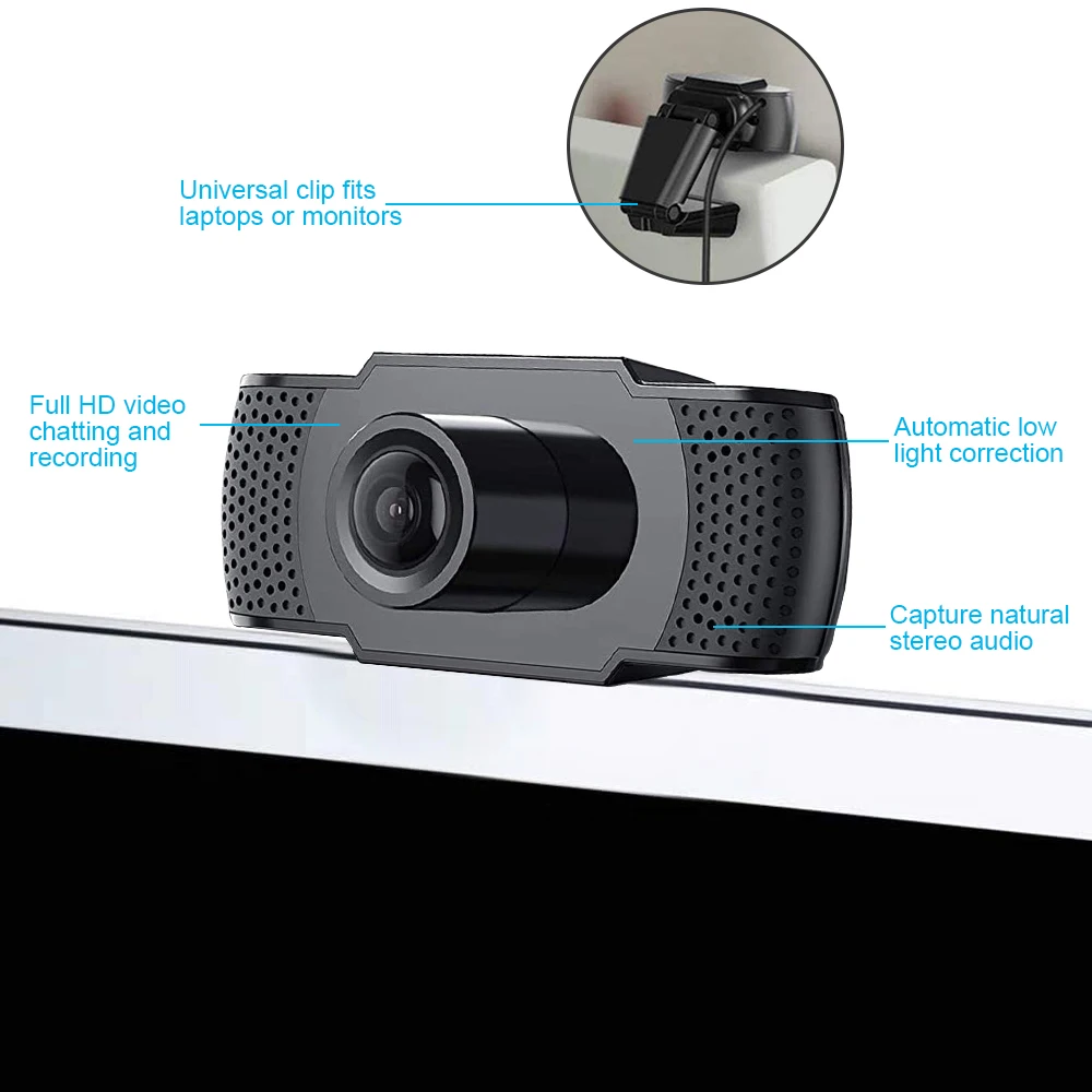 Веб камера HD 1080P с шумоподавляющим микрофоном и USB портом|Декоративные телескопы|