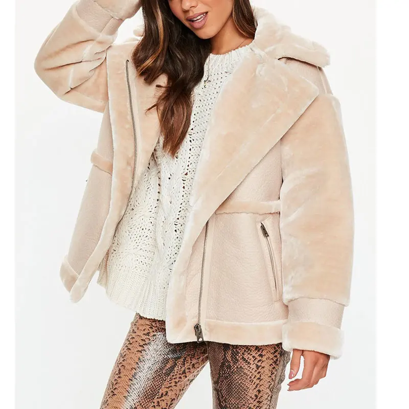 Куртка MissyChilli Женская осенняя теплая из мягкой кожи с искусственным мехом|Куртки