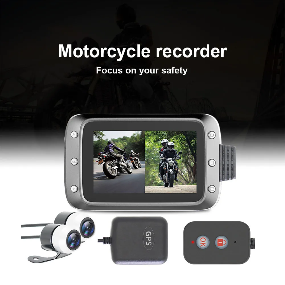 Motorcycle Dash Cam Camera Waterproof 1080p Dual Lens 140° Wide Angle 3" LCD Screen with Night Vision Motorcycle Camera Dropship
Motorcycle Dash Cam Camera Waterproof 1080p Dual Lens 140° Wide Angle 3" LCD Screen with Night Vision Motorcycle Camera Dropship