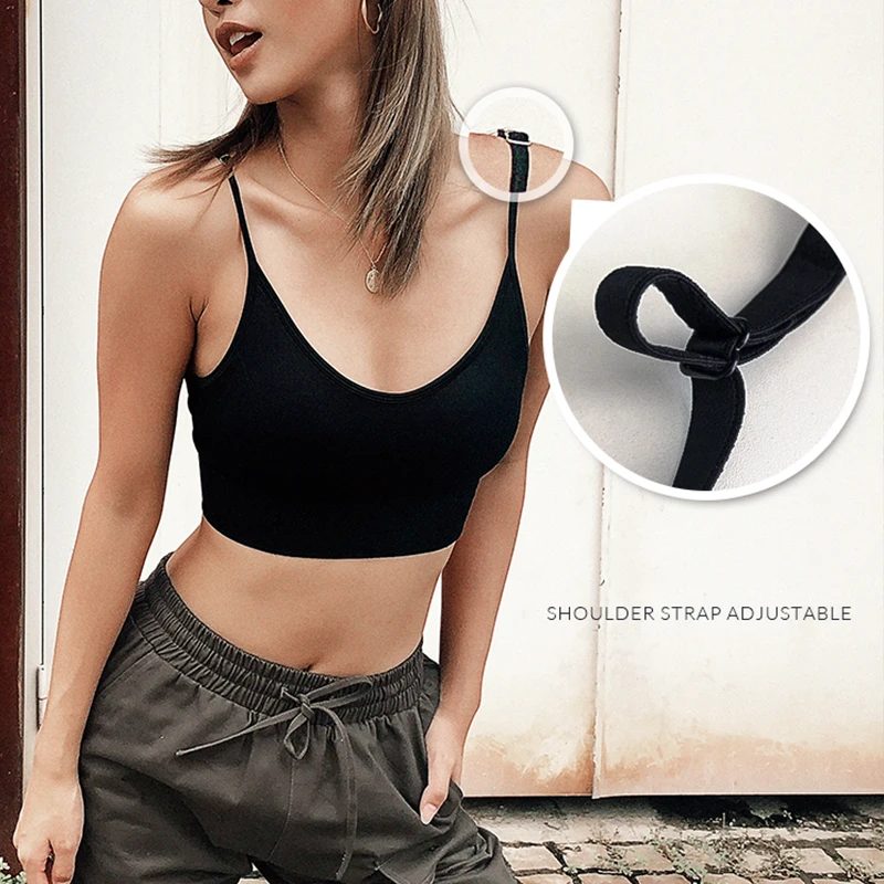 Wmuncc Strap Sports Bra with Pad High Impact Push Up Seamless Crop Top Women Fitness Gym Workout Yoga Sports Wear Active Tank
Wmuncc Strap Sports Bra with Pad High Impact Push Up Seamless Crop Top Women Fitness Gym Workout Yoga Sports Wear Active Tank