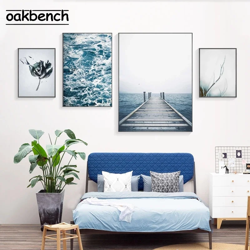 Blue Landscape Posters And Prints Ocean Waves Art Poster Flowers Painting Branches Print Nordic Wall Pictures Living Room Decor
Blue Landscape Posters And Prints Ocean Waves Art Poster Flowers Painting Branches Print Nordic Wall Pictures Living Room Decor