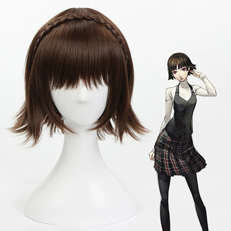 Game Persona 5 Cosplay Wigs Makoto Niijima Cosplay Wig Heat Resistant Synthetic Wig Hair Halloween Party Anime Women Cosplay Wig
Game Persona 5 Cosplay Wigs Makoto Niijima Cosplay Wig Heat Resistant Synthetic Wig Hair Halloween Party Anime Women Cosplay Wig
