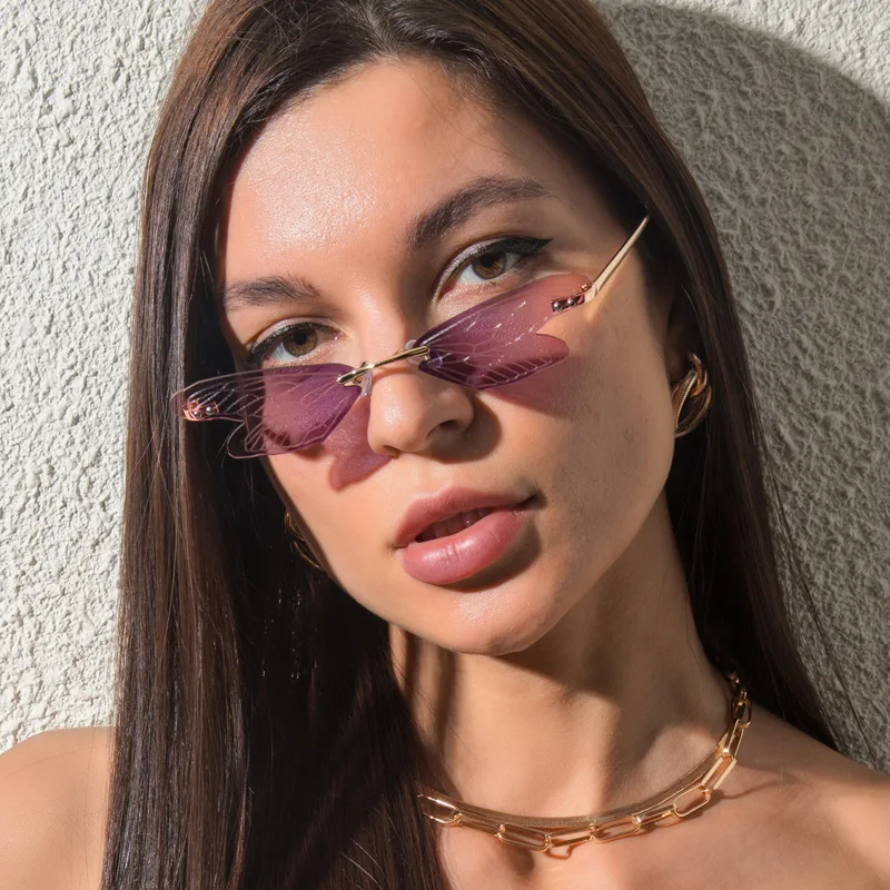 OLOPKY 2022 Butterfly Sunglasses Women Rimless Eyewear Women/Men Luxury Brand Glasses Shades for Women Wholesale Gafas De Sol 
OLOPKY 2022 Butterfly Sunglasses Women Rimless Eyewear Women/Men Luxury Brand Glasses Shades for Women Wholesale Gafas De Sol