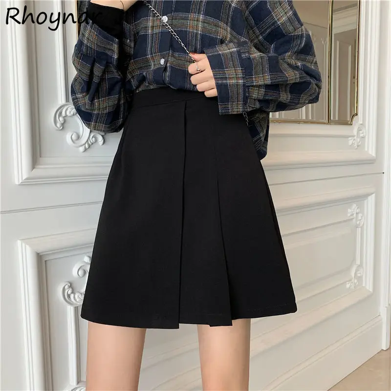 Skirts Women Black Solid High Waist Korean Style Basic Teens Stylish Simple Elegant Harajuku Summer Newest Vintage Party Daily
Skirts Women Black Solid High Waist Korean Style Basic Teens Stylish Simple Elegant Harajuku Summer Newest Vintage Party Daily