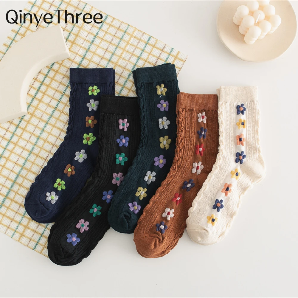 Новинка, женские носки с 3D Закрученными цветами, Классические носки в стиле "Лолита", свежие милые носки-миди из мягкого хлопка на осень и зим...
Новинка, женские носки с 3D Закрученными цветами, Классические носки в стиле "Лолита", свежие милые носки-миди из мягкого хлопка на осень и зим...