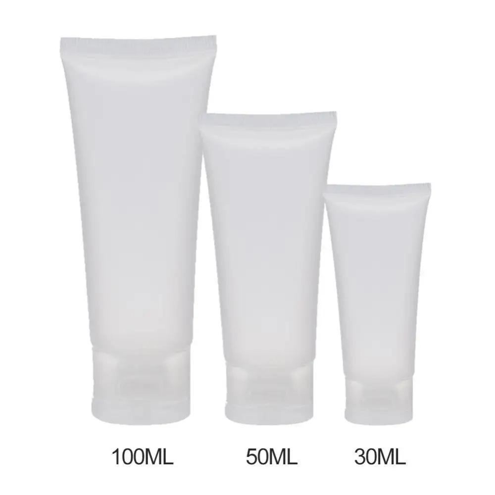 10Pcs Travel Empty Clear Tube Cosmetic Cream Lotion Shampoo Bath Lotion Containers Refillable Bottles 30ml/50ml/100ml 
10Pcs Travel Empty Clear Tube Cosmetic Cream Lotion Shampoo Bath Lotion Containers Refillable Bottles 30ml/50ml/100ml