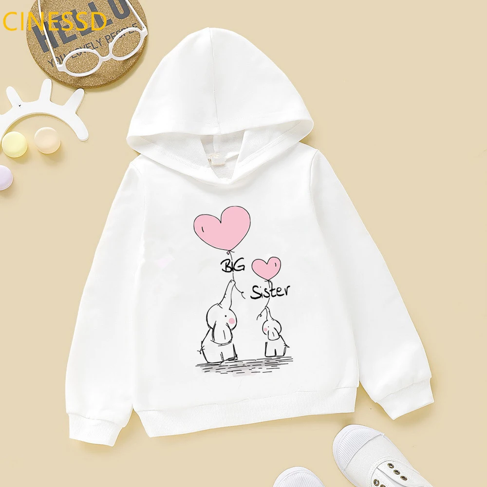 Sweatshirt Baby Girls Big Sister Clothes Children's Long Sleeve Cute Hoodie Kids Cartoons Animal Print Casual Funny Tracksuit
Sweatshirt Baby Girls Big Sister Clothes Children's Long Sleeve Cute Hoodie Kids Cartoons Animal Print Casual Funny Tracksuit