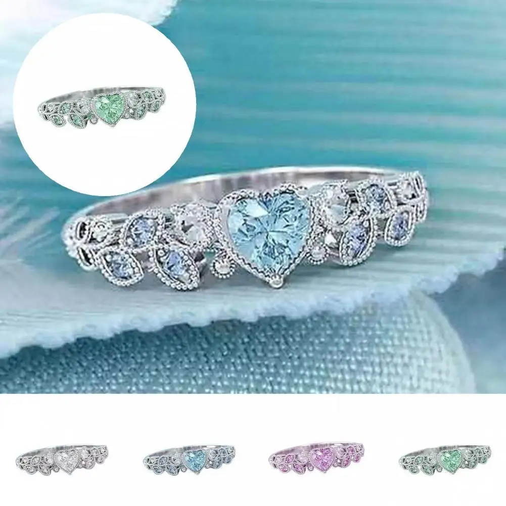 Engagement Ring Leaf Shape Jewelry Rhinestone Elegant Electroplated Ring Party Ring for Birthday
Engagement Ring Leaf Shape Jewelry Rhinestone Elegant Electroplated Ring Party Ring for Birthday
