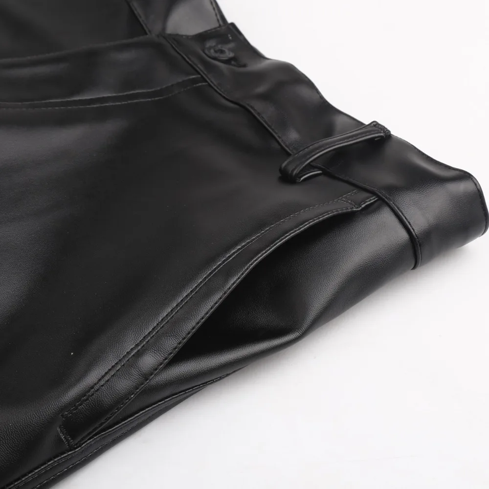 2021 new Brand Summer Men Leather Pants Working Elastic Lightweight Smart Casual PU Leather Trousers Thin Motor Pants Plus Size
2021 new Brand Summer Men Leather Pants Working Elastic Lightweight Smart Casual PU Leather Trousers Thin Motor Pants Plus Size