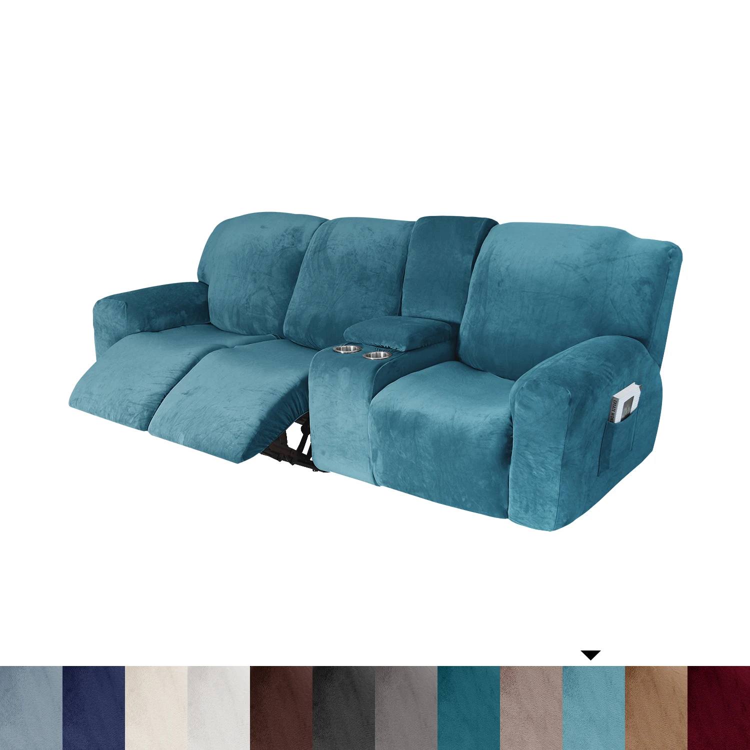 3 Seat Recliner Sofa Slipcover Elastic Velvet Couch Covers Washable Reclining Sofa Cover Furniture Protector with Straps
3 Seat Recliner Sofa Slipcover Elastic Velvet Couch Covers Washable Reclining Sofa Cover Furniture Protector with Straps