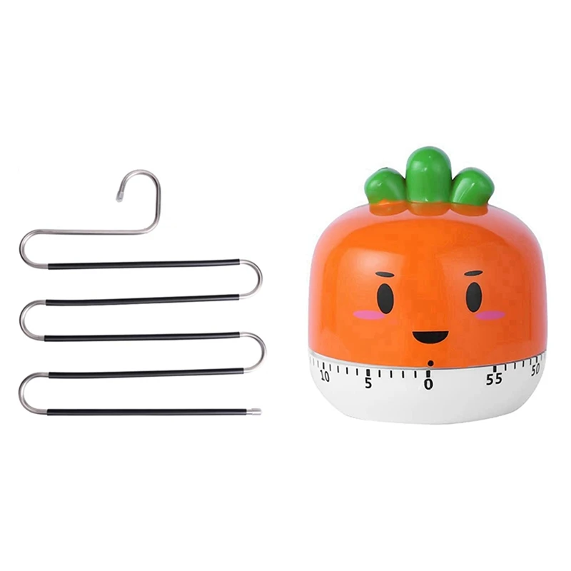 4Pack Non Slip Pants Hangers-S-Shaped-5 Layers-5 Levels Hangers & 1x Timer No Batteries Required (Carrot Shape)
4Pack Non Slip Pants Hangers-S-Shaped-5 Layers-5 Levels Hangers & 1x Timer No Batteries Required (Carrot Shape)