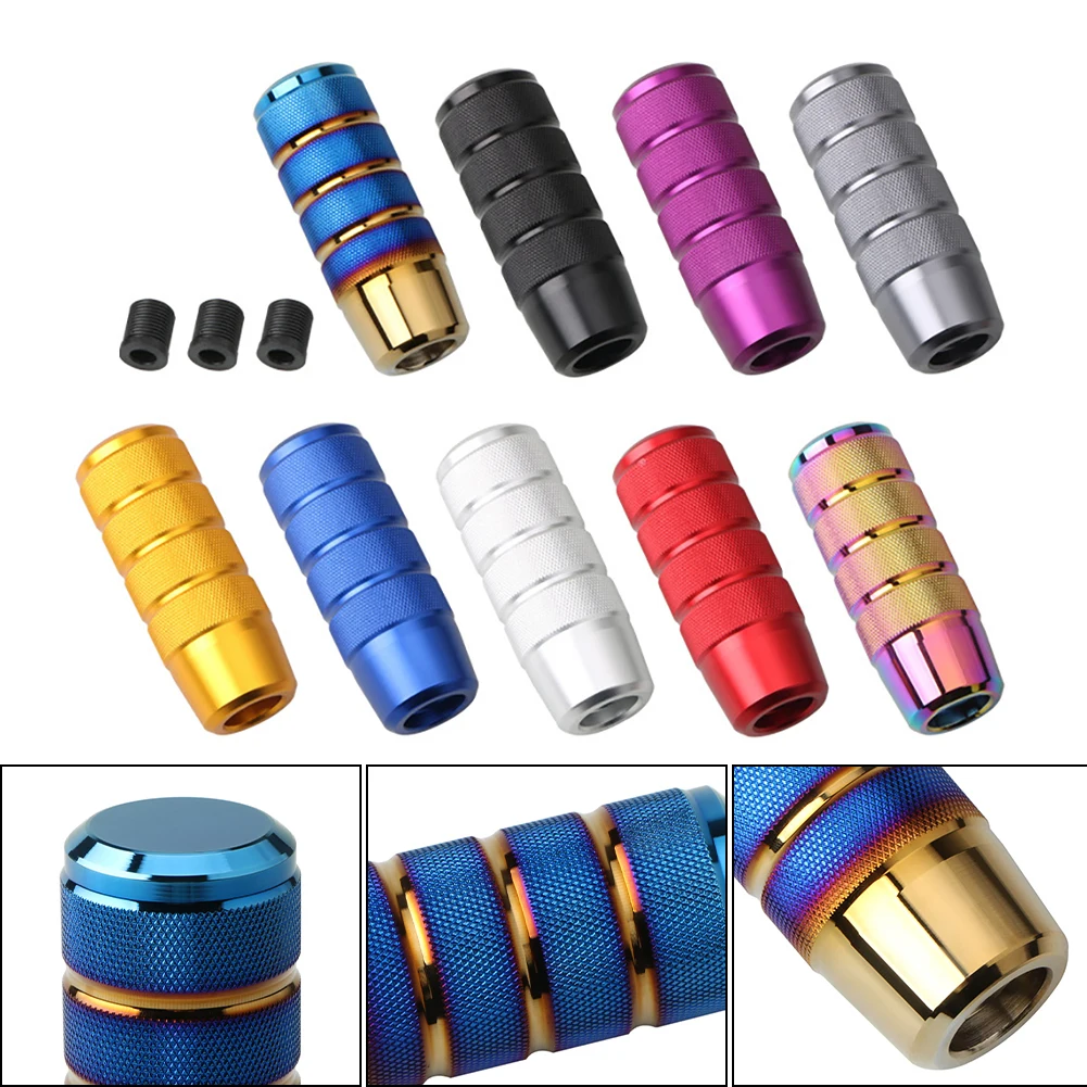 95MM Universal Car Gear Shift Knob Manual Transmission Shifter Stick Knob Aluminum Nonslip Knurled Head With M8 M10 M12 Adapter
95MM Universal Car Gear Shift Knob Manual Transmission Shifter Stick Knob Aluminum Nonslip Knurled Head With M8 M10 M12 Adapter