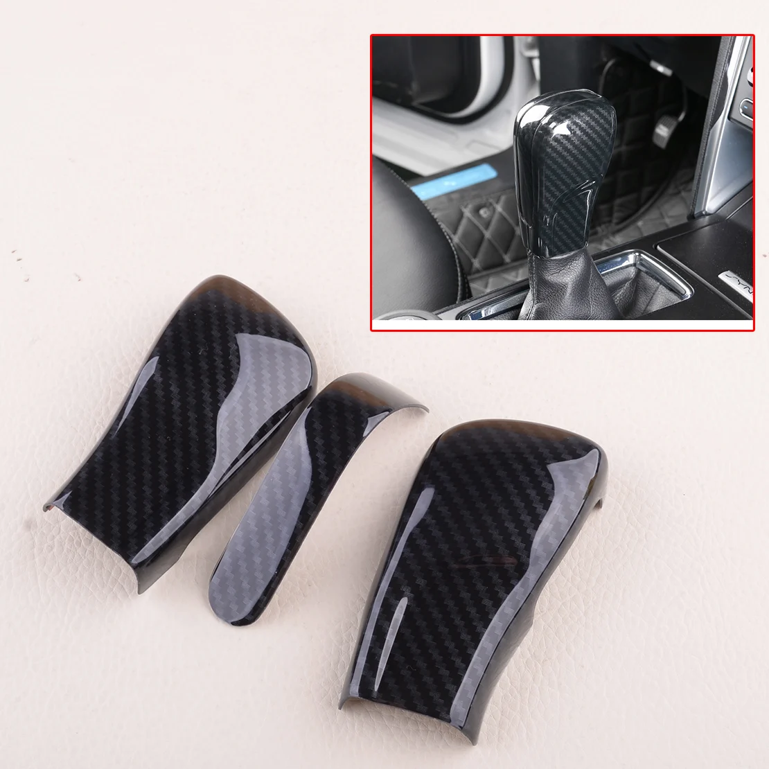 3pcs/SET Carbon Fiber Texture ABS Car Gear Lever Shift Handle Knob Cover Trim fit for Ford Explorer 2016 2017 2018 2019 2020
3pcs/SET Carbon Fiber Texture ABS Car Gear Lever Shift Handle Knob Cover Trim fit for Ford Explorer 2016 2017 2018 2019 2020
