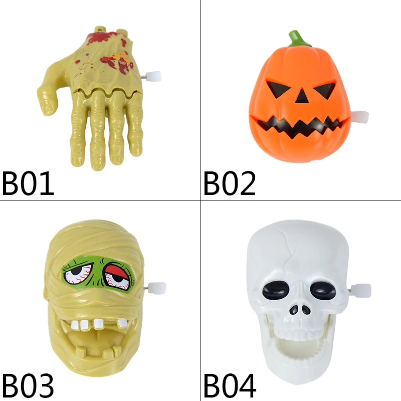 Creative Spoof Interesting Children's Toys Gift Halloween Christmas Party Props Wind Up Toy Bounce Skull Ghost Hand Pumpkin Head
Creative Spoof Interesting Children's Toys Gift Halloween Christmas Party Props Wind Up Toy Bounce Skull Ghost Hand Pumpkin Head