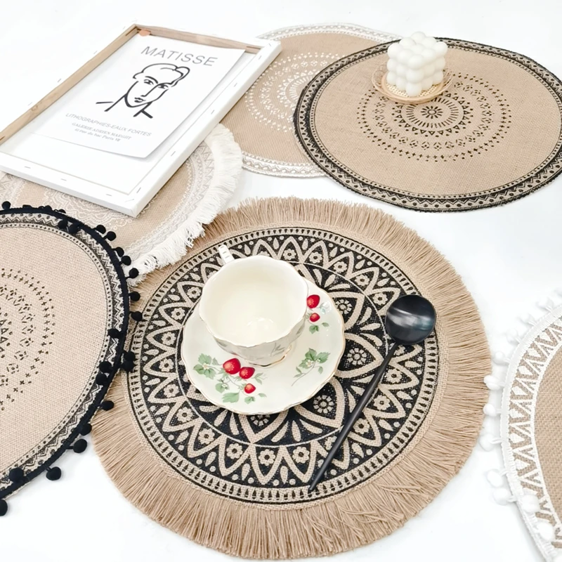 ✅Hand-woven cup pad Bohemian style non-slip cup pad thermal insulation table Matt coffee cup roller coaster
✅Hand-woven cup pad Bohemian style non-slip cup pad thermal insulation table Matt coffee cup roller coaster