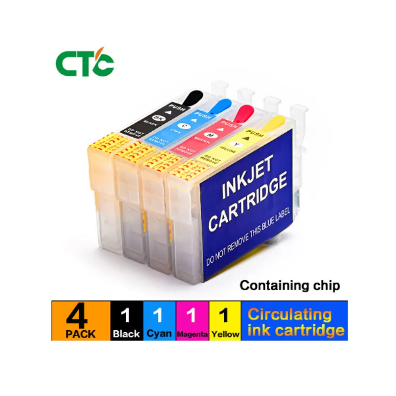 4 шт. T1621 T1631 cartucho recargable para EPSON T16 fuerza WF 2010 2510 2630 2650 сброс авточипа impresora|Наборы для