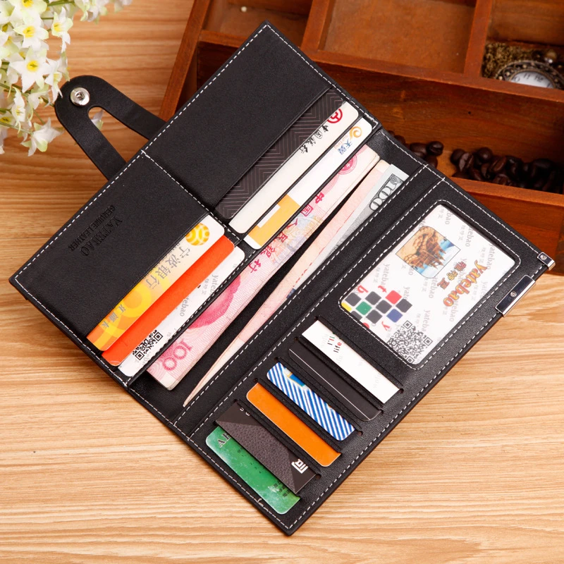 Men's Long Wallet Simplicity Zipper Coin Purse Male Solid Color Pu Leather Button Hasp Multiple Card Slots Holder
Men's Long Wallet Simplicity Zipper Coin Purse Male Solid Color Pu Leather Button Hasp Multiple Card Slots Holder