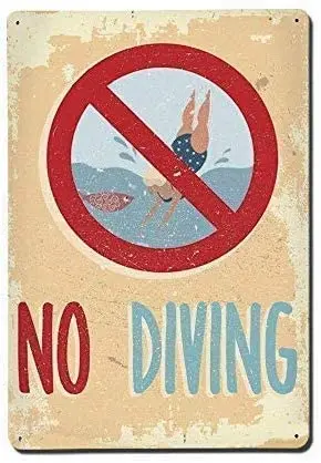 nobrand Retro Vintage Bar Metal Tin Signs,12x8 Inch No Diving Sign Tin Wall Sign Retro Iron Painting Metal Plaque Deco
nobrand Retro Vintage Bar Metal Tin Signs,12x8 Inch No Diving Sign Tin Wall Sign Retro Iron Painting Metal Plaque Deco