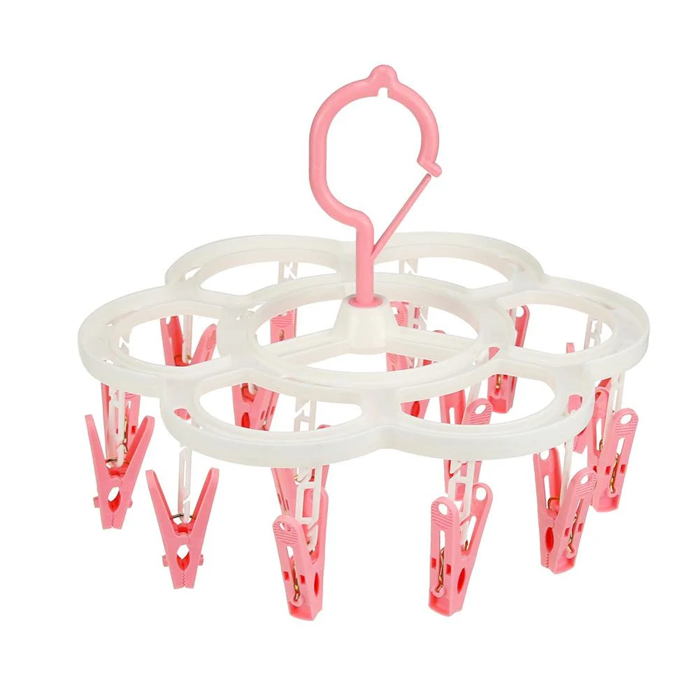 16clips Plastic Clothes Drying Hanger Clothing Rack Foldable Sock Laundry Folding Airer Hanger Underwear Socks Holder
16clips Plastic Clothes Drying Hanger Clothing Rack Foldable Sock Laundry Folding Airer Hanger Underwear Socks Holder
