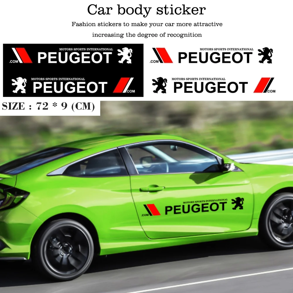Car Styling Waterproof Door Stickers Both Sides Body Decals Stripes For Peugeot 206 207 307 3008 2008 308 408 508 301 208
Car Styling Waterproof Door Stickers Both Sides Body Decals Stripes For Peugeot 206 207 307 3008 2008 308 408 508 301 208
