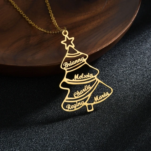 Ожерелье с кулоном в виде рождественской елки, из нержавеющей стали
Ожерелье с кулоном в виде рождественской елки, из нержавеющей стали