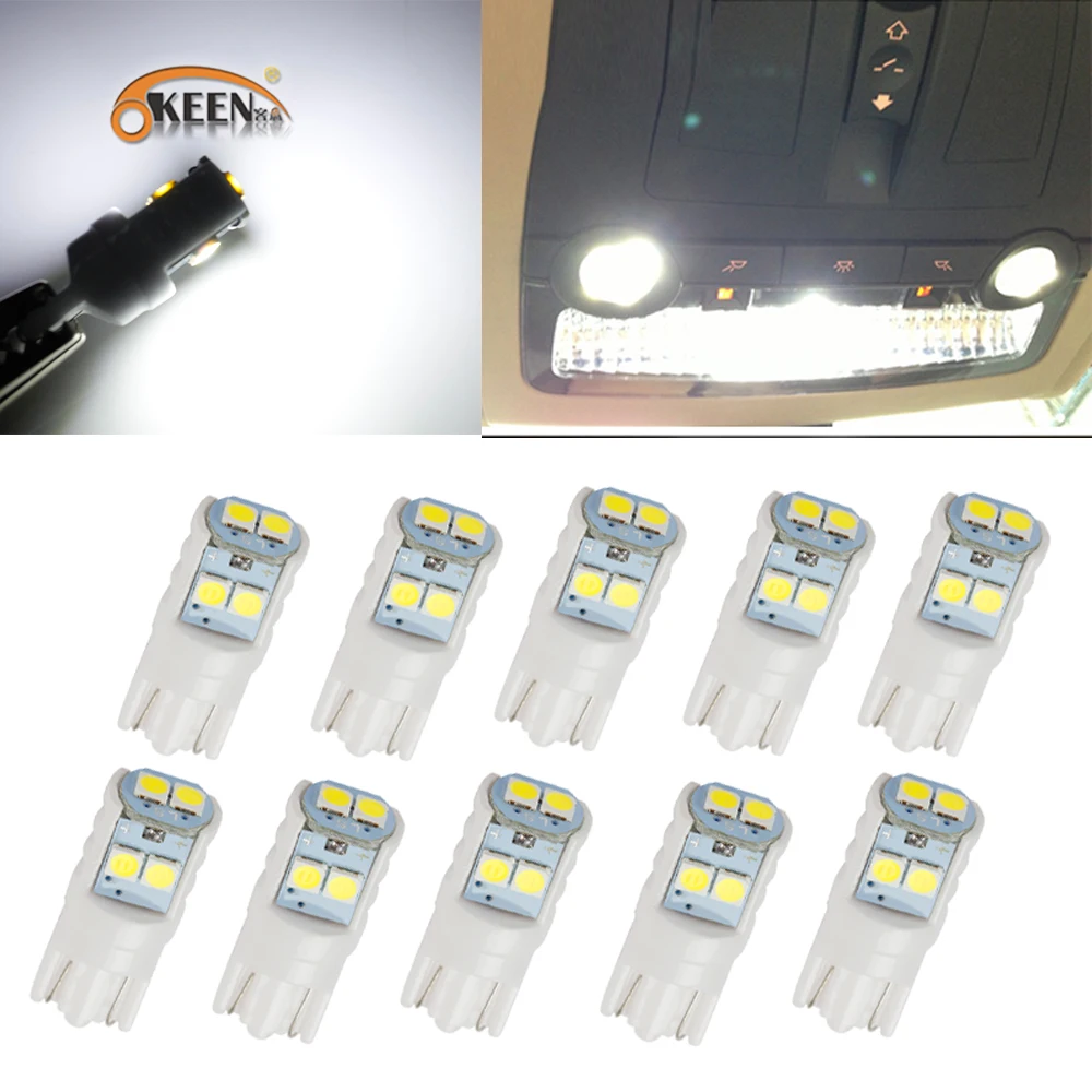 OKEEN супер яркий автомобильный T10 W5W 168 194 192 Canbus Led 3030 6SMD авто Интерьер светильник Карта Купол фонарь освещения номерного знака Индикатор
OKEEN супер яркий автомобильный T10 W5W 168 194 192 Canbus Led 3030 6SMD авто Интерьер светильник Карта Купол фонарь освещения номерного знака Индикатор