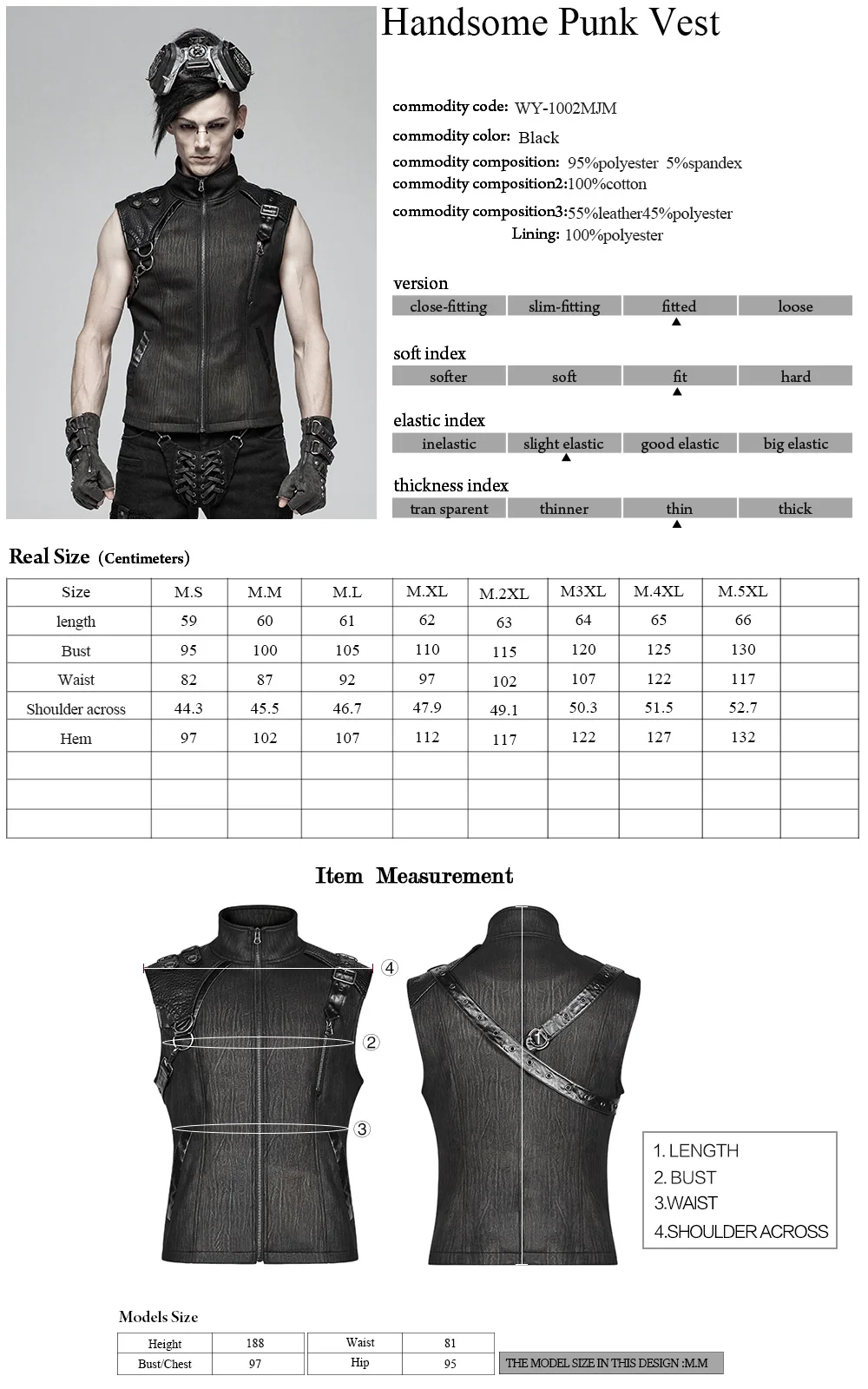 PUNK RAVE Punk Men Handsome Vest Fashion Club Party Pu Leather Metal Waistcoat Steampunk Personality Men's Military Waistcoat
PUNK RAVE Punk Men Handsome Vest Fashion Club Party Pu Leather Metal Waistcoat Steampunk Personality Men's Military Waistcoat