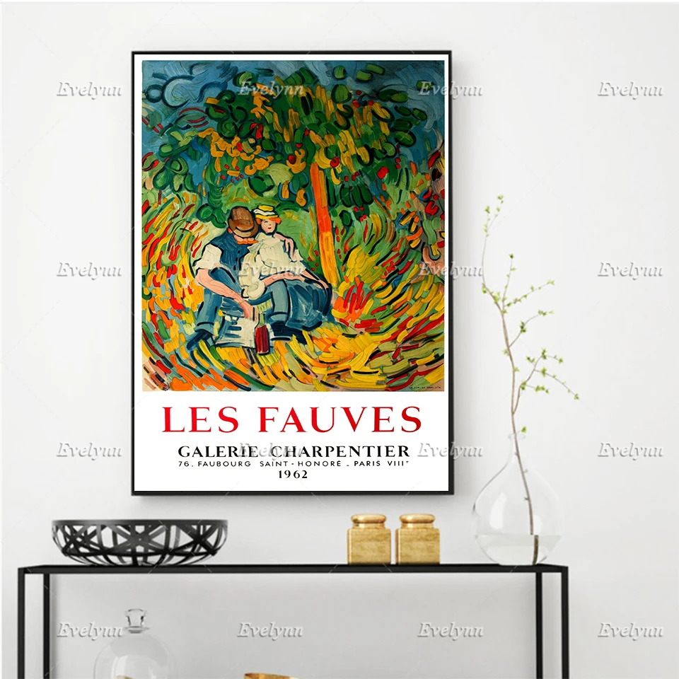 1962 Vintage French Exhibition Poster For Works By Les Fauves Home Decor Prints Wall Art Canvas Living Room Decoration Gift
1962 Vintage French Exhibition Poster For Works By Les Fauves Home Decor Prints Wall Art Canvas Living Room Decoration Gift